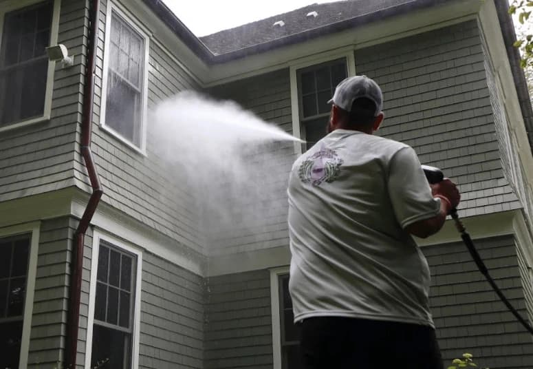 Commercial pressure washing service by North Olmsted Power Washing at North Olmsted business